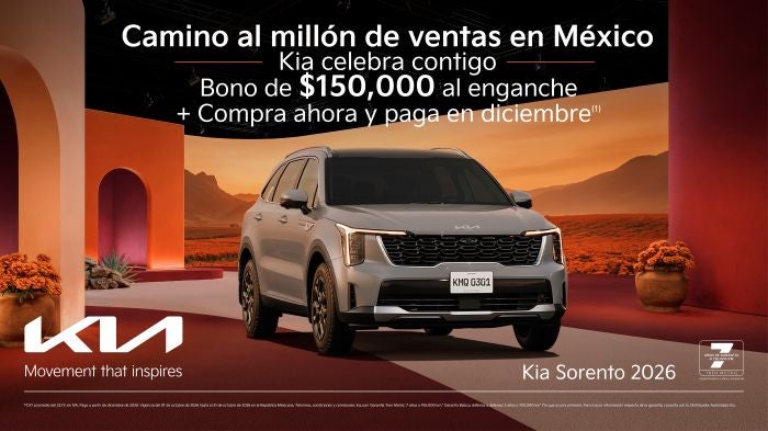 Kia Sorento 2026: Celebra con Kia