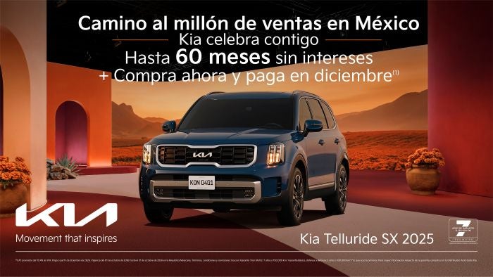Kia Telluride SX 2025: Celebra con Kia