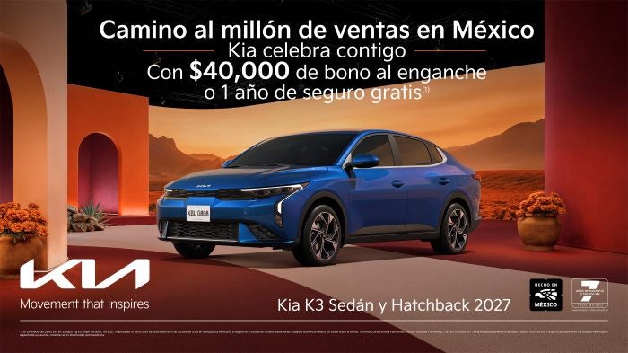 Kia K3 Sedán y Hatchback 2027: Celebra con Kia