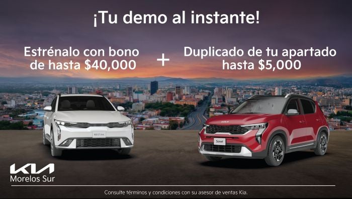 Estrena un Demo al en Kia Morelos Sur