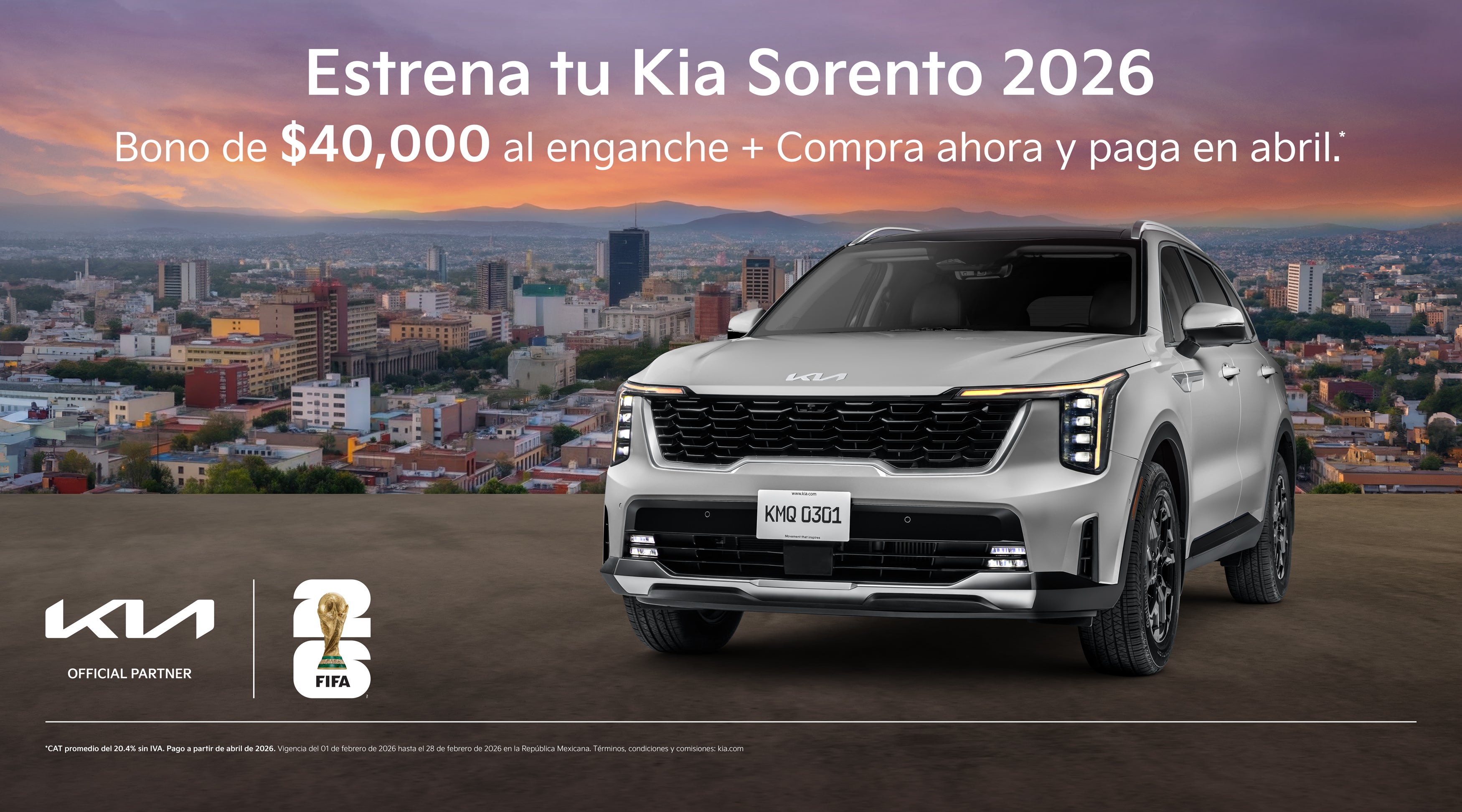 Estrena tu Kia Sorento 2026